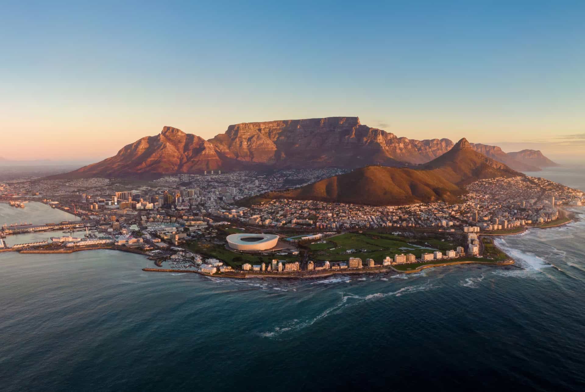 cape town vue aerienne