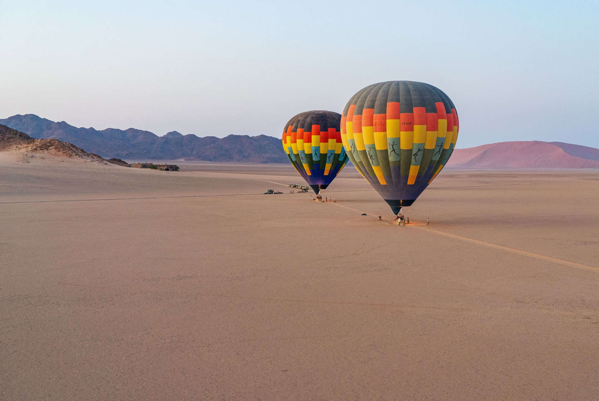 deroulement vol montgolfiere namib